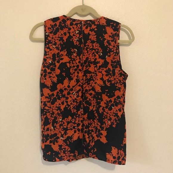 Devlin Sleeveless Polyester Blouse Size S Wrap Style Front, Open Back - Picture 3 of 6